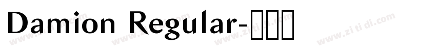 Damion Regular字体转换